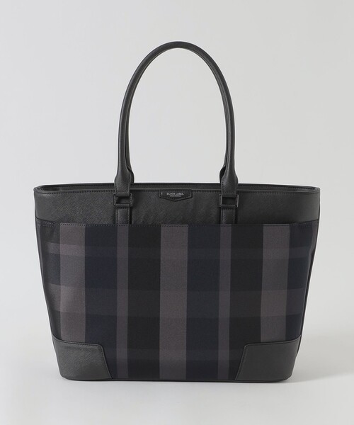 BLACK LABEL CRESTBRIDGE（ブラックレーベル・クレストブリッジ）の「【一部店舗限定】トーナルクレストブリッジチェックトートバッグ（トートバッグ・メンズ・ネイビー・FREE）」の7枚目の写真