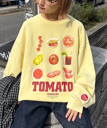 SOUNDSGOOOOD | 【SOUNDS GOOOOD】ベジタブルプリントパウダー加工スウェット(スウェット)