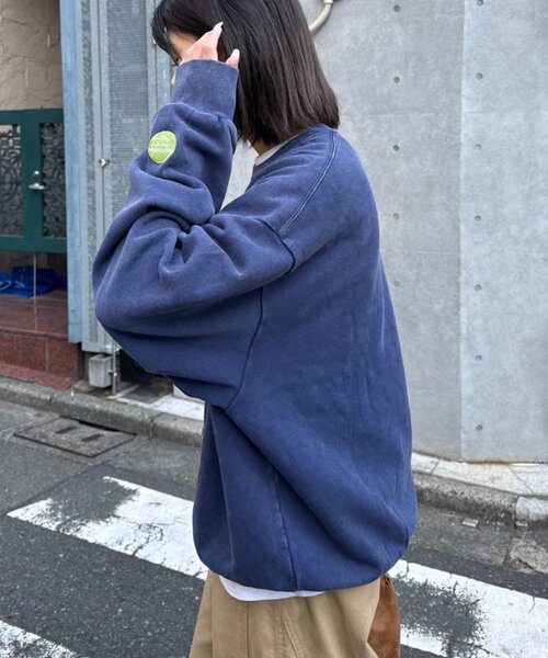 SOUNDSGOOOOD（サウンズグッド）の「【SOUNDS GOOOOD】ベジタブルプリントパウダー加工スウェット（スウェット・レディース・イエロー/ネイビー/ブラック・ONE SIZE）」の19枚目の写真