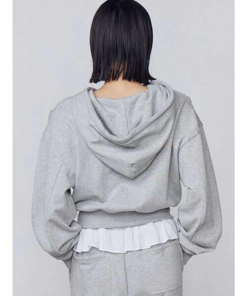 EMODA(エモダ)の「カットアウトリボンフーディ(パーカー・レディース・グレー/ブラック/ライトグレー・FREE)」の13枚目の写真