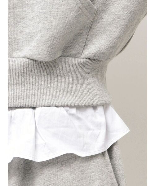 EMODA(エモダ)の「カットアウトリボンフーディ(パーカー・レディース・グレー/ブラック/ライトグレー・FREE)」の5枚目の写真