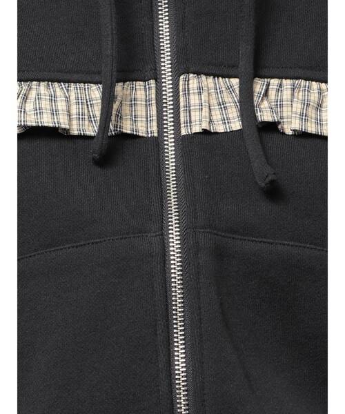 EMODA(エモダ)の「カットアウトリボンフーディ(パーカー・レディース・グレー/ブラック/ライトグレー・FREE)」の9枚目の写真