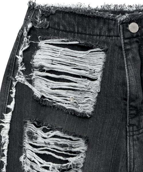 Midnight Move（ミッドナイトムーブ）の「pg damage pants (black)（デニムパンツ・レディース・その他・M/L）」の3枚目の写真