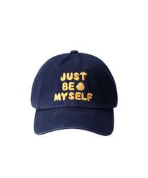 OURPOCKETS（アワーポケッツ）の「チドローイングスローガンボールキャップ（ネイビー）（キャップ）」