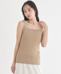リブニットタンクトップ