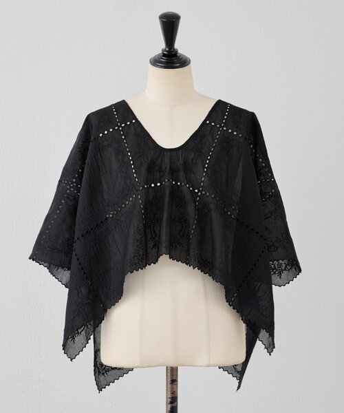 BEARDSLEY（ビアズリー）の「《HiROMITHiSTLE》スクエアフレームブラウス（シャツ/ブラウス・レディース・ブラック/ベージュ・FREE）」の9枚目の写真