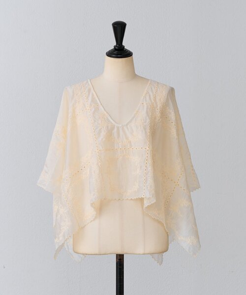 BEARDSLEY（ビアズリー）の「《HiROMITHiSTLE》スクエアフレームブラウス（シャツ/ブラウス・レディース・ブラック/ベージュ・FREE）」の12枚目の写真