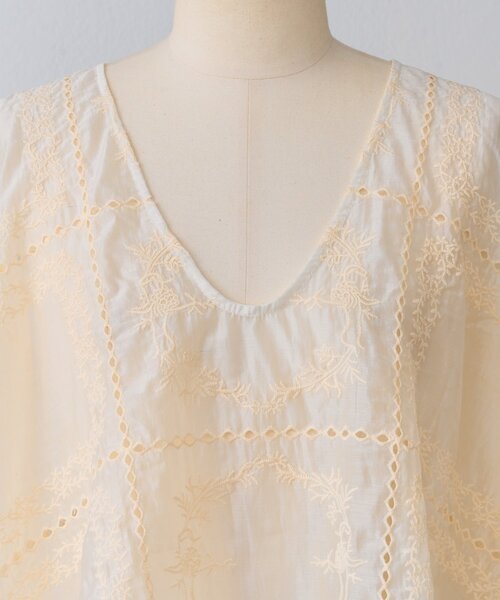 BEARDSLEY（ビアズリー）の「《HiROMITHiSTLE》スクエアフレームブラウス（シャツ/ブラウス・レディース・ブラック/ベージュ・FREE）」の15枚目の写真