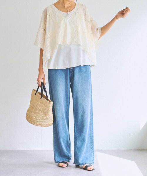 BEARDSLEY（ビアズリー）の「《HiROMITHiSTLE》スクエアフレームブラウス（シャツ/ブラウス・レディース・ブラック/ベージュ・FREE）」の22枚目の写真