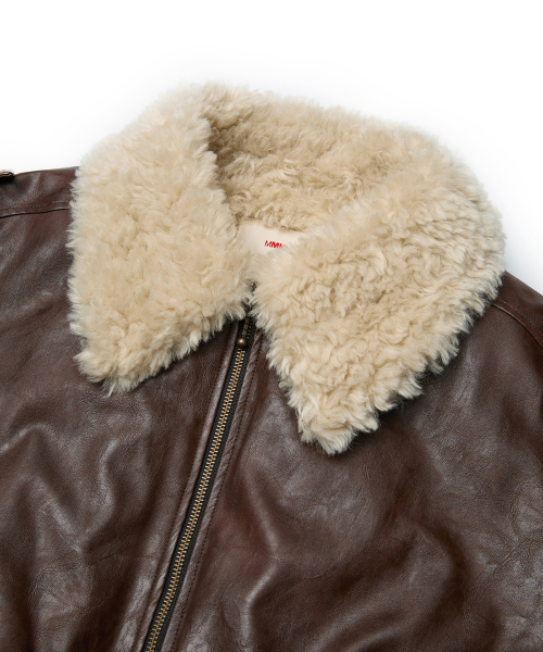 MMIC(エムエムアイシー)の「PILOT JACKET (BROWN)(ライダースジャケット・メンズ・その他・M/L/XL)」の5枚目の写真