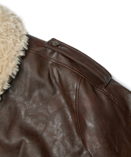 MMIC(エムエムアイシー)の「PILOT JACKET (BROWN)(ライダースジャケット・メンズ・その他・M/L/XL)」の2枚目の写真