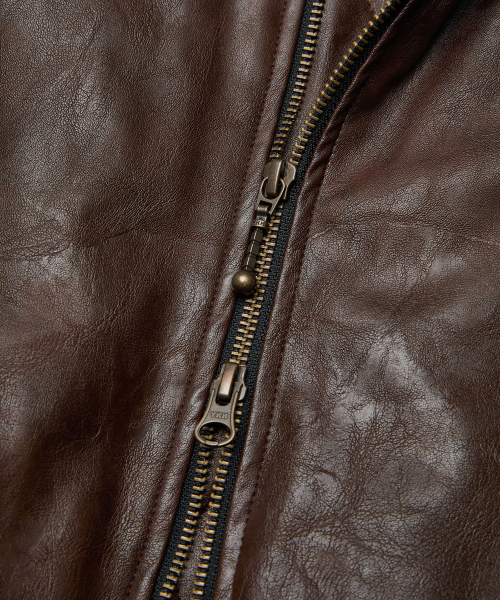 MMIC(エムエムアイシー)の「PILOT JACKET (BROWN)(ライダースジャケット・メンズ・その他・M/L/XL)」の3枚目の写真