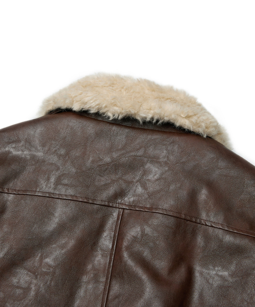 MMIC(エムエムアイシー)の「PILOT JACKET (BROWN)(ライダースジャケット・メンズ・その他・M/L/XL)」の10枚目の写真