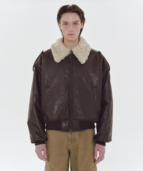 MMIC(エムエムアイシー)の「PILOT JACKET (BROWN)(ライダースジャケット・メンズ・その他・M/L/XL)」の11枚目の写真