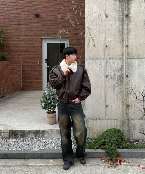 MMIC(エムエムアイシー)の「PILOT JACKET (BROWN)(ライダースジャケット・メンズ・その他・M/L/XL)」の7枚目の写真