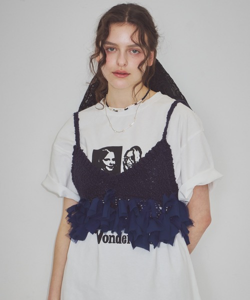 LA BELLE ETUDE(ラベルエチュード)の「Wonder Tape Tee(Tシャツ/カットソー・レディース・ブラック・1/0)」の2枚目の写真