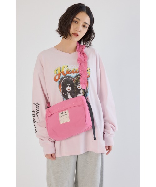 RODEO CROWNS WIDE BOWL（ロデオクラウンズワイドボウル）の「パフギャザーショルダー（ショルダーバッグ・レディース・ホワイト系その他/シルバー/ライトピンク/ブラック・FREE）」の14枚目の写真