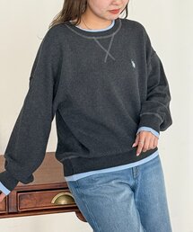 U.S. POLO ASSN. | 【U.S. POLO ASSN.】フェイクレイヤードスウェットライクニット(ニット/セーター)
