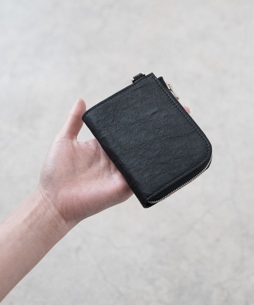SENTI 】Dyneema Leather COMPACT ZIP WALLET / 超軽量ダイニーマ