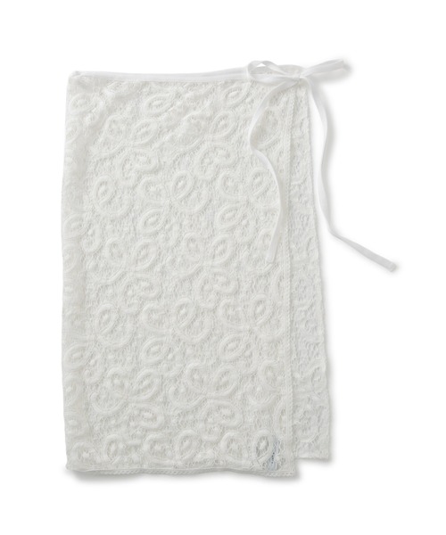 ADAM ET ROPE'（アダムエロペ）の「vintage stock lace scarf（バンダナ/スカーフ・レディース・ホワイト・FREE）」の6枚目の写真