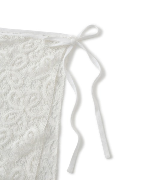 ADAM ET ROPE'（アダムエロペ）の「vintage stock lace scarf（バンダナ/スカーフ・レディース・ホワイト・FREE）」の7枚目の写真