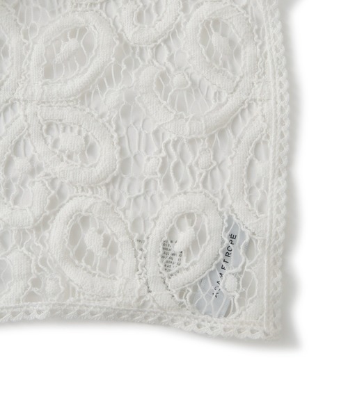 ADAM ET ROPE'（アダムエロペ）の「vintage stock lace scarf（バンダナ/スカーフ・レディース・ホワイト・FREE）」の9枚目の写真
