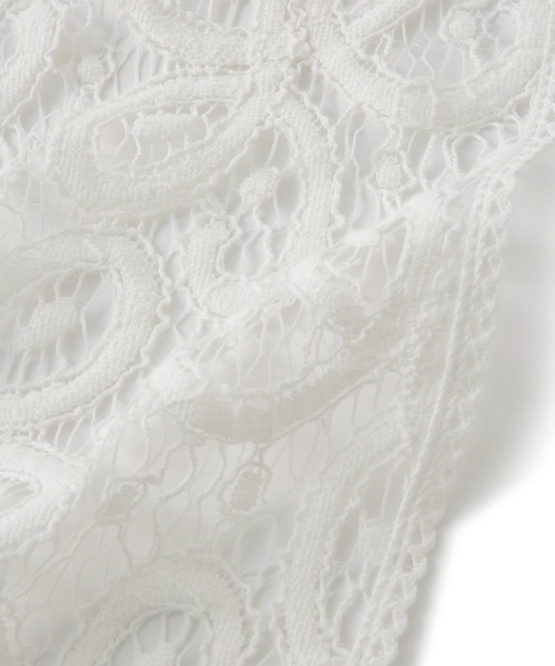 ADAM ET ROPE'（アダムエロペ）の「vintage stock lace scarf（バンダナ/スカーフ・レディース・ホワイト・FREE）」の10枚目の写真