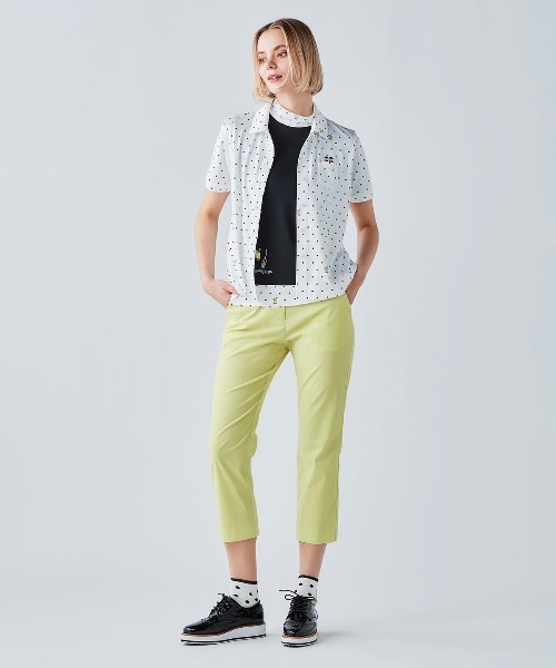 Picone CLUB(ピッコーネクラブ)の「ドット切替UV速乾プルオーバー(Tシャツ/カットソー・レディース・ホワイト×グリーン/ブラック/ホワイト×ネイビー・13号/11号/9号)」の19枚目の写真