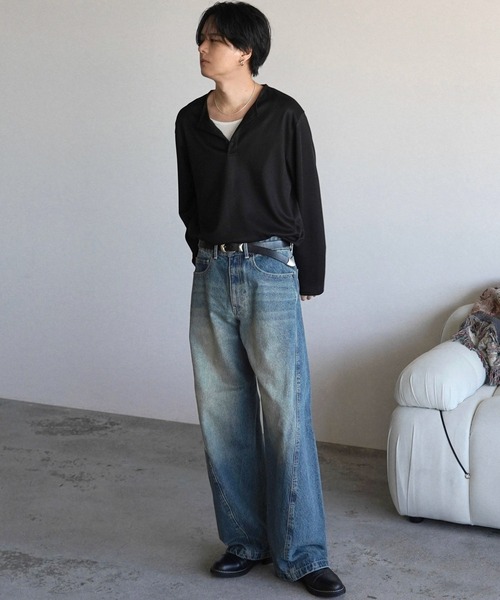 WYM LIDNM(ウィム バイ リドム)の「LEATHER WESTERN BELT(ベルト・メンズ・ブラック・M/L)」の15枚目の写真