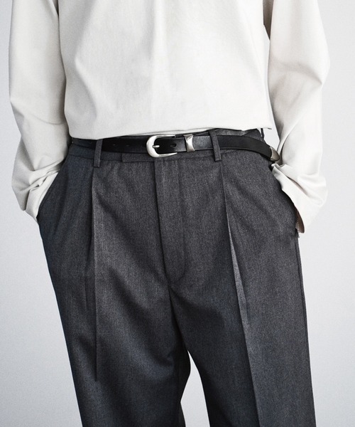 WYM LIDNM(ウィム バイ リドム)の「LEATHER WESTERN BELT(ベルト・メンズ・ブラック・M/L)」の6枚目の写真