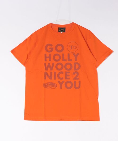 GO TO HOLLYWOOD(ゴートゥーハリウッド)の「NICE TO MEET YOU Tee(Tシャツ/カットソー・レディース・イエロー/ホワイト/ライトピンク/ブラック/オレンジ・L/M)」の5枚目の写真