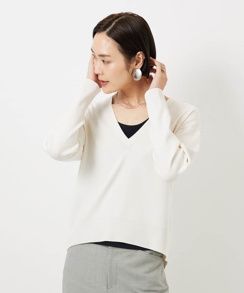 新品1万円　ミッシェルクランのニット　セーター　40 MICHEL KLEIN - 新品1万円 ミッシェルクランのニット セーター 40の
