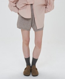 rib knit short pants / リブニットショートパンツ