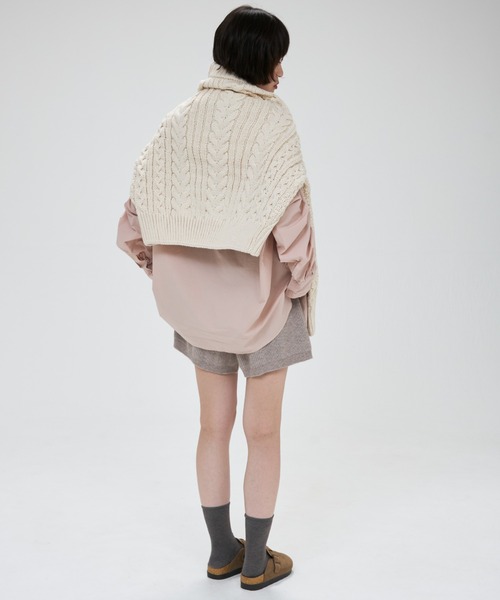 full/fill.(フルフィル)の「rib knit short pants / リブニットショートパンツ(その他パンツ・レディース・アイボリー・FREE)」の3枚目の写真