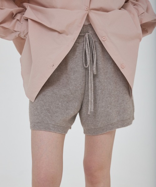 full/fill.(フルフィル)の「rib knit short pants / リブニットショートパンツ(その他パンツ・レディース・アイボリー・FREE)」の5枚目の写真