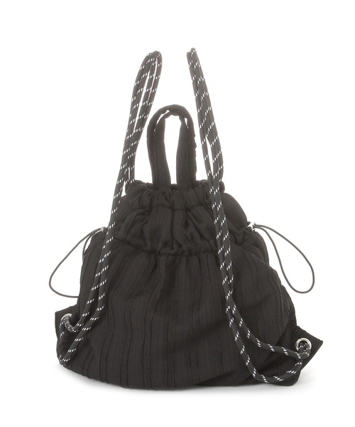 niko and...（ニコアンド）の「オリジナルドロストナップサック（バックパック/リュック・レディース・その他1/その他2/ブルー/ブラック/アイボリー・0）」の6枚目の写真