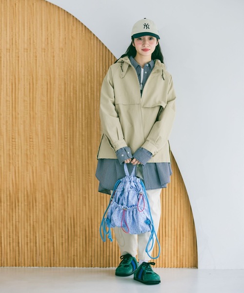 niko and...（ニコアンド）の「オリジナルドロストナップサック（バックパック/リュック・レディース・その他1/その他2/ブルー/ブラック/アイボリー・0）」の16枚目の写真