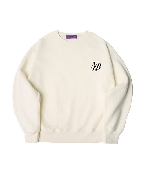 NUHABIT（ニューハビット）の「N/H SMALL SECTIONS オーバーサイズ 起毛 スウェット (GOM4-2NH1110)（スウェット・メンズ・アイボリー/ブラック/アッシュグレー/ライトグレー/ホワイト/ネイビー・X-LARGE/LARGE/MEDIUM）」の3枚目の写真