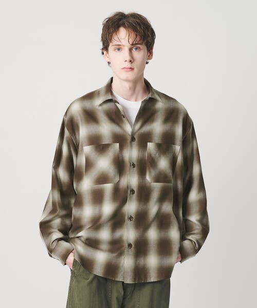 別注】 ＜5525gallery＞オンブレ チェック シャツ（シャツ/ブラウス