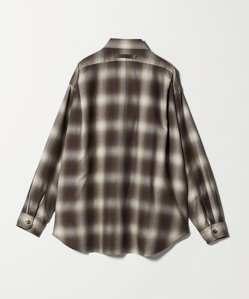5525Gallery(ゴーゴーニーゴーギャラリー)の「【別注】 <5525gallery>オンブレ チェック シャツ(シャツ/ブラウス・メンズ・ダークブラウン/ブラック・M/L)」の12枚目の写真