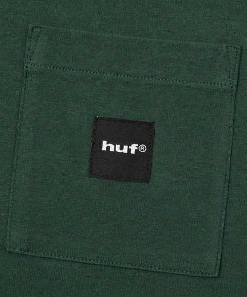 HUF(ハフ)の「BOX LOGO POCKET LS TEE(Tシャツ/カットソー・メンズ・ブラック/ダークグリーン/オレンジ系その他/ホワイト・S/M/L/XL/XXL)」の15枚目の写真