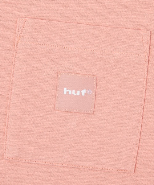 HUF(ハフ)の「BOX LOGO POCKET LS TEE(Tシャツ/カットソー・メンズ・ブラック/ダークグリーン/オレンジ系その他/ホワイト・S/M/L/XL/XXL)」の16枚目の写真