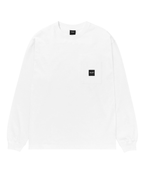 HUF(ハフ)の「BOX LOGO POCKET LS TEE(Tシャツ/カットソー・メンズ・ブラック/ダークグリーン/オレンジ系その他/ホワイト・S/M/L/XL/XXL)」の5枚目の写真