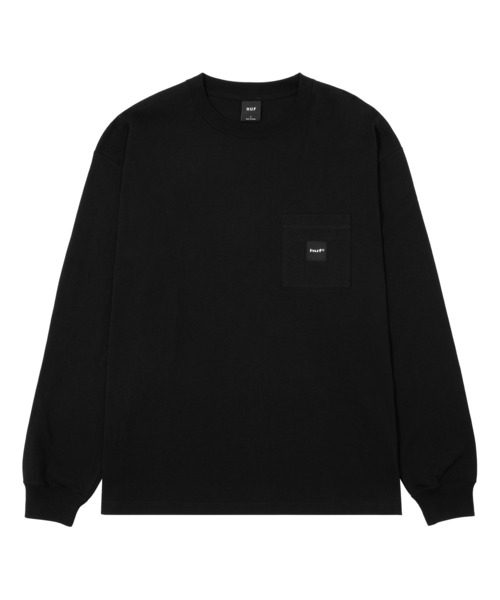 HUF(ハフ)の「BOX LOGO POCKET LS TEE(Tシャツ/カットソー・メンズ・ブラック/ダークグリーン/オレンジ系その他/ホワイト・S/M/L/XL/XXL)」の7枚目の写真