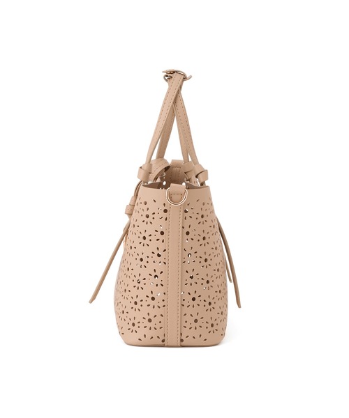 ROPE' PICNIC（ロペピクニック）の「フルーレットパンチングレースミニショルダーバッグ/2WAY（ショルダーバッグ・レディース・オフホワイト/ベージュ系その他/ブラウン・FREE）」の5枚目の写真