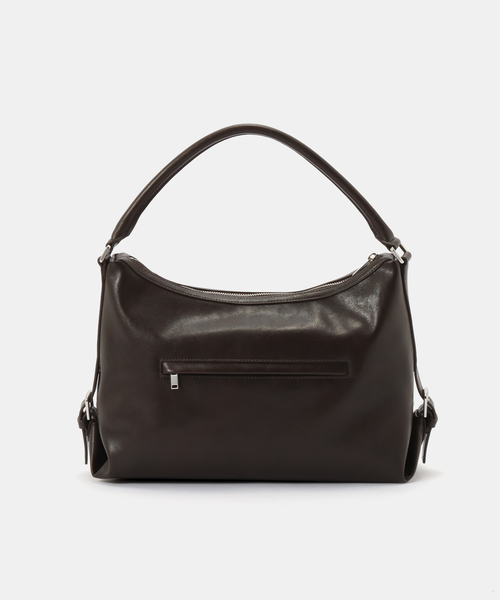 STANDOIL（スタンドオイル）の「【Geek Office / ギークオフィス】STAND OIL / Mushy Bag（ハンドバッグ・レディース・キャメル/ブラウン・FREE）」の4枚目の写真