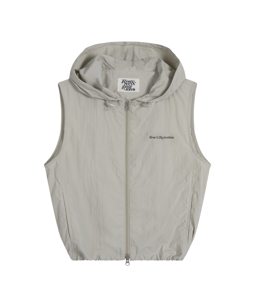 Rest&Recreation（レストアンドレクリエーション）の「NYLON HOOD VEST+GYM SACK SET - LIGHT BEIGE（ベスト・レディース・その他・SMALL/LARGE）」の10枚目の写真