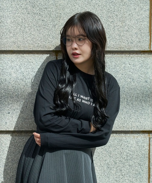 tシャツ 半袖 Nora Lily elle NL elle College Logo T-Shirt レディース