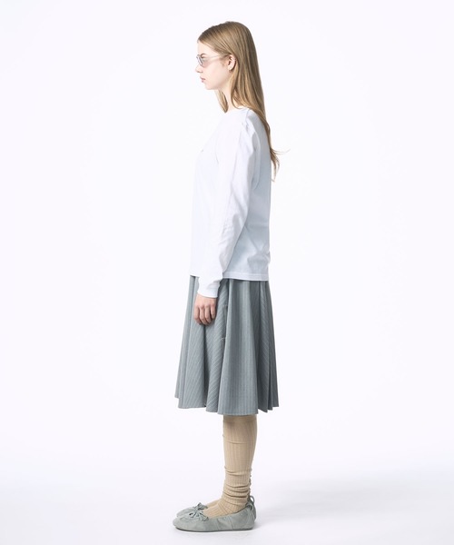 Nora Lily elle(ノラリリーエル)の「【Nora Lily】「elle」"All i want is to live as who i am." L/S Tee(Tシャツ/カットソー・レディース・ホワイト/ブラック・SMALL)」の6枚目の写真