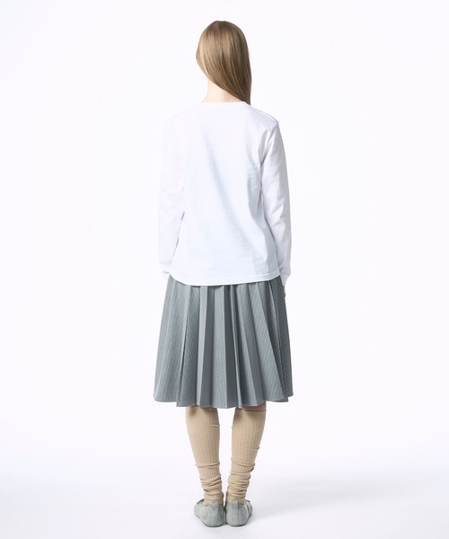 Nora Lily elle(ノラリリーエル)の「【Nora Lily】「elle」"All i want is to live as who i am." L/S Tee(Tシャツ/カットソー・レディース・ホワイト/ブラック・SMALL)」の7枚目の写真